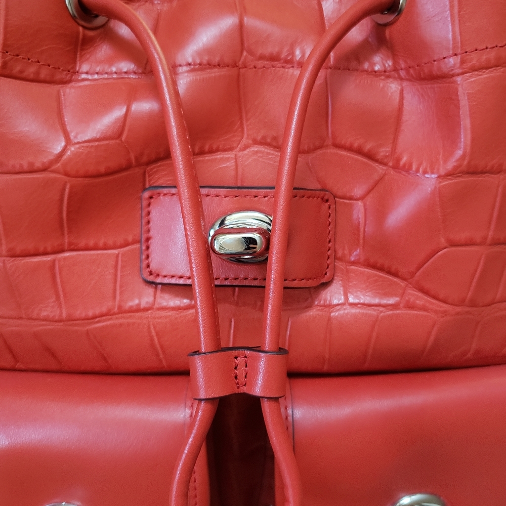 Authentic Coach Mock Croc backpack - Picture 4 of 11